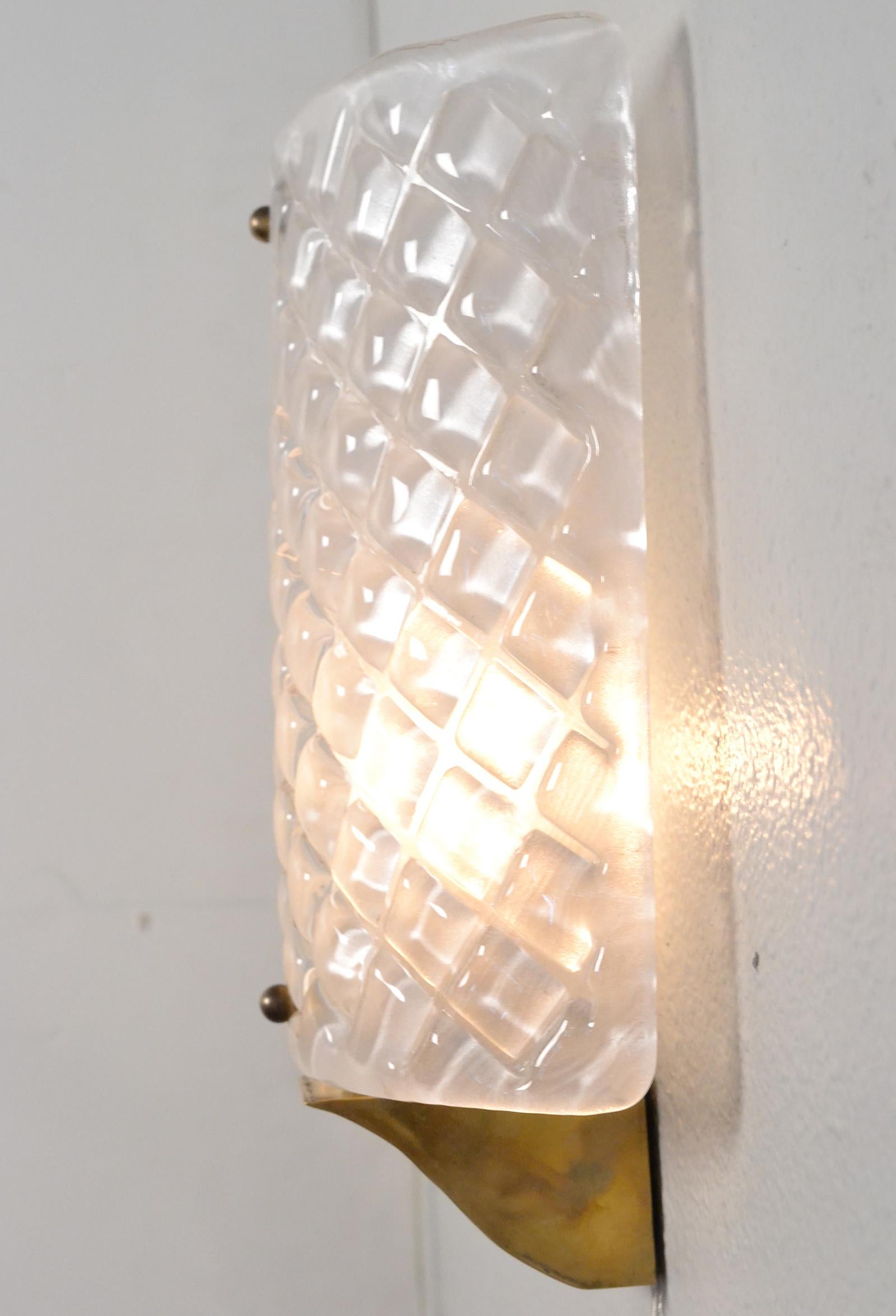 Pair of Murano Glass Wall Sconces 7