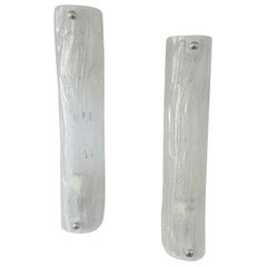 Retro Pair of Murano Glass Wall Sconces in the Style of Doria Leuchten