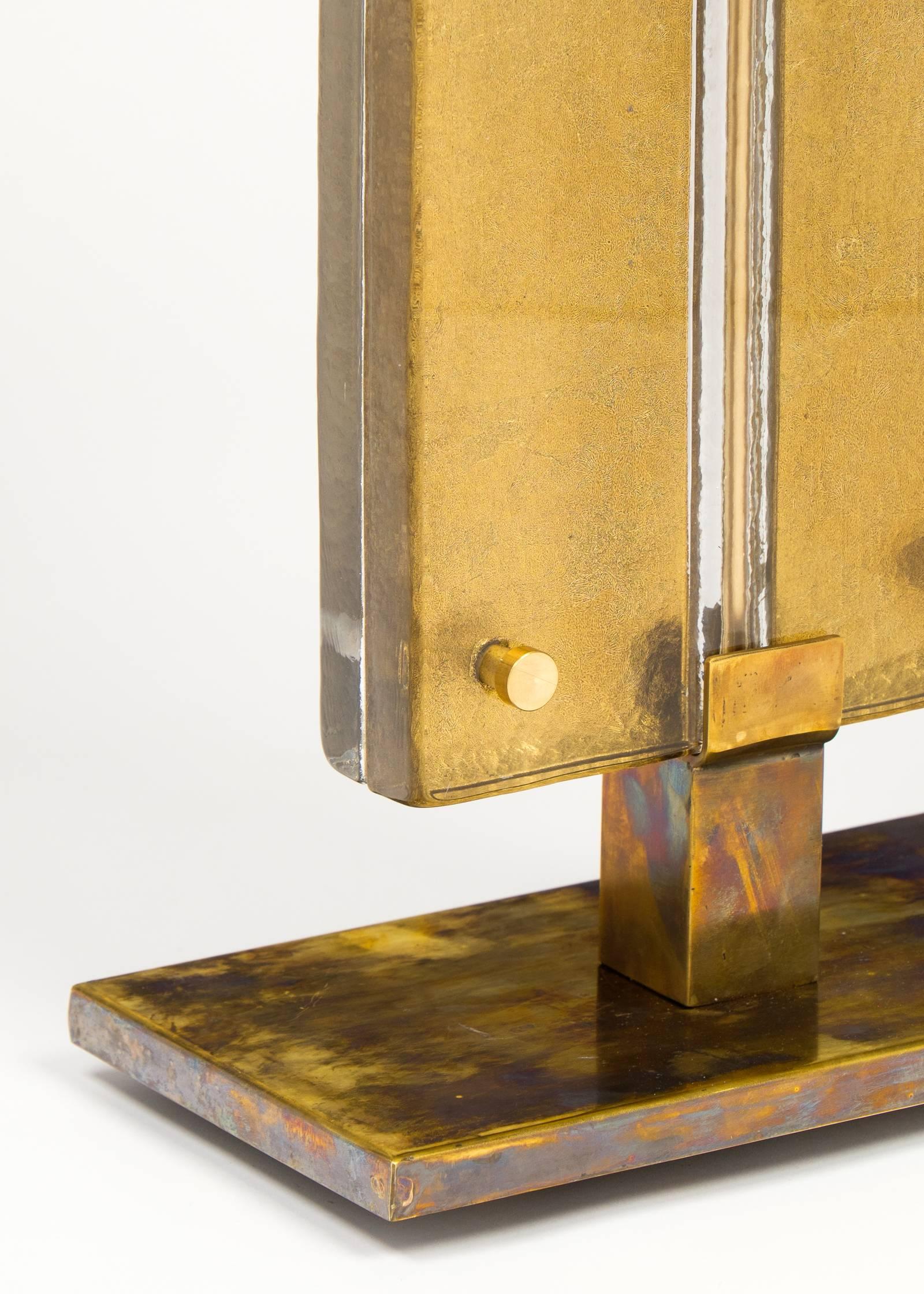 Paar Muranoglas-Tischlampen mit goldfarbenem Blattwerk (21. Jahrhundert und zeitgenössisch) im Angebot