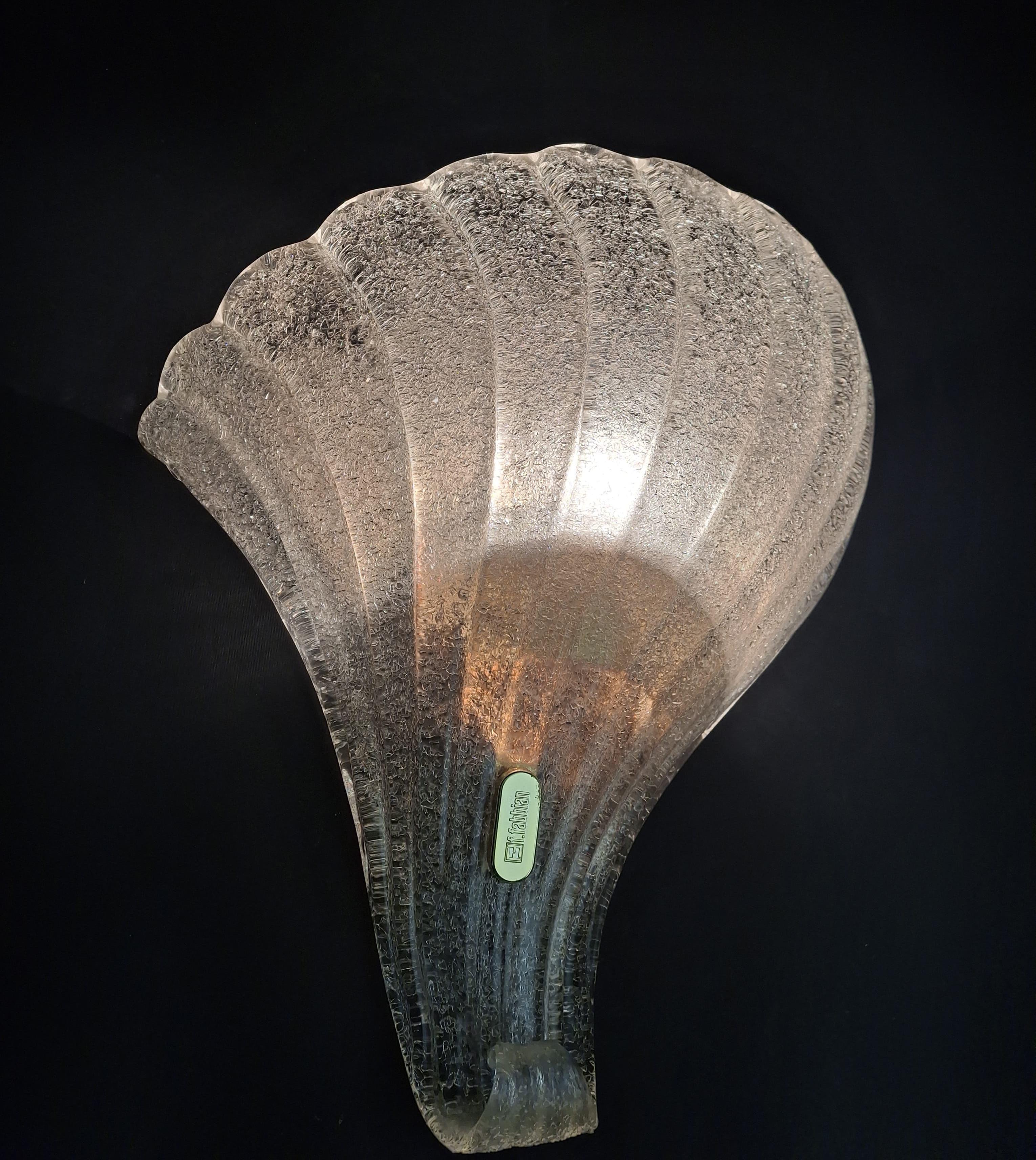 Pair of Murano Graniglia Sconces by Fabbian For Sale 4