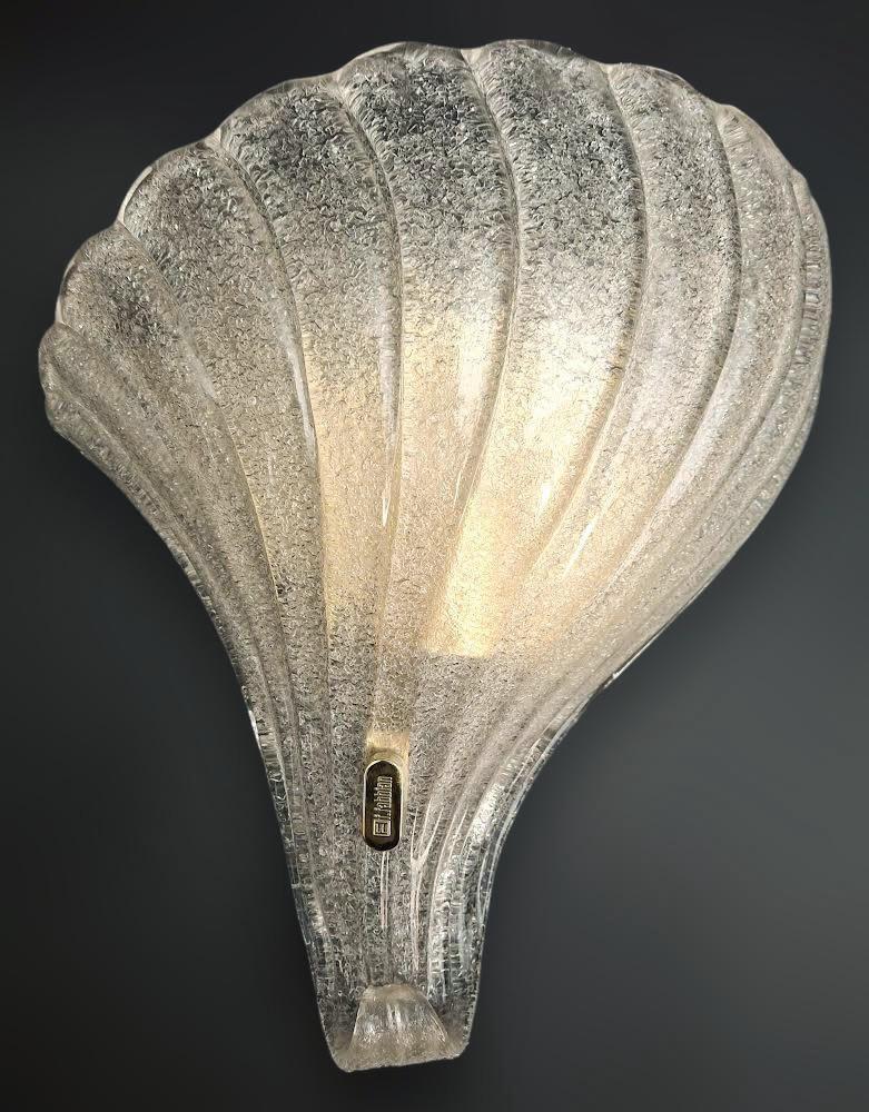 Mid-Century Modern Pair of Murano Graniglia Sconces by Fabbian For Sale