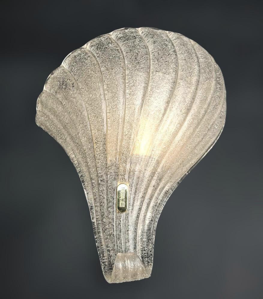 Italian Pair of Murano Graniglia Sconces by Fabbian For Sale