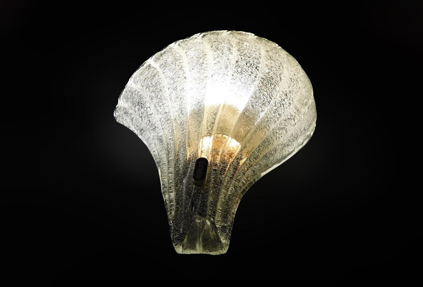XX secolo Coppia di lampade di Murano Graniglia di Fabbian in vendita