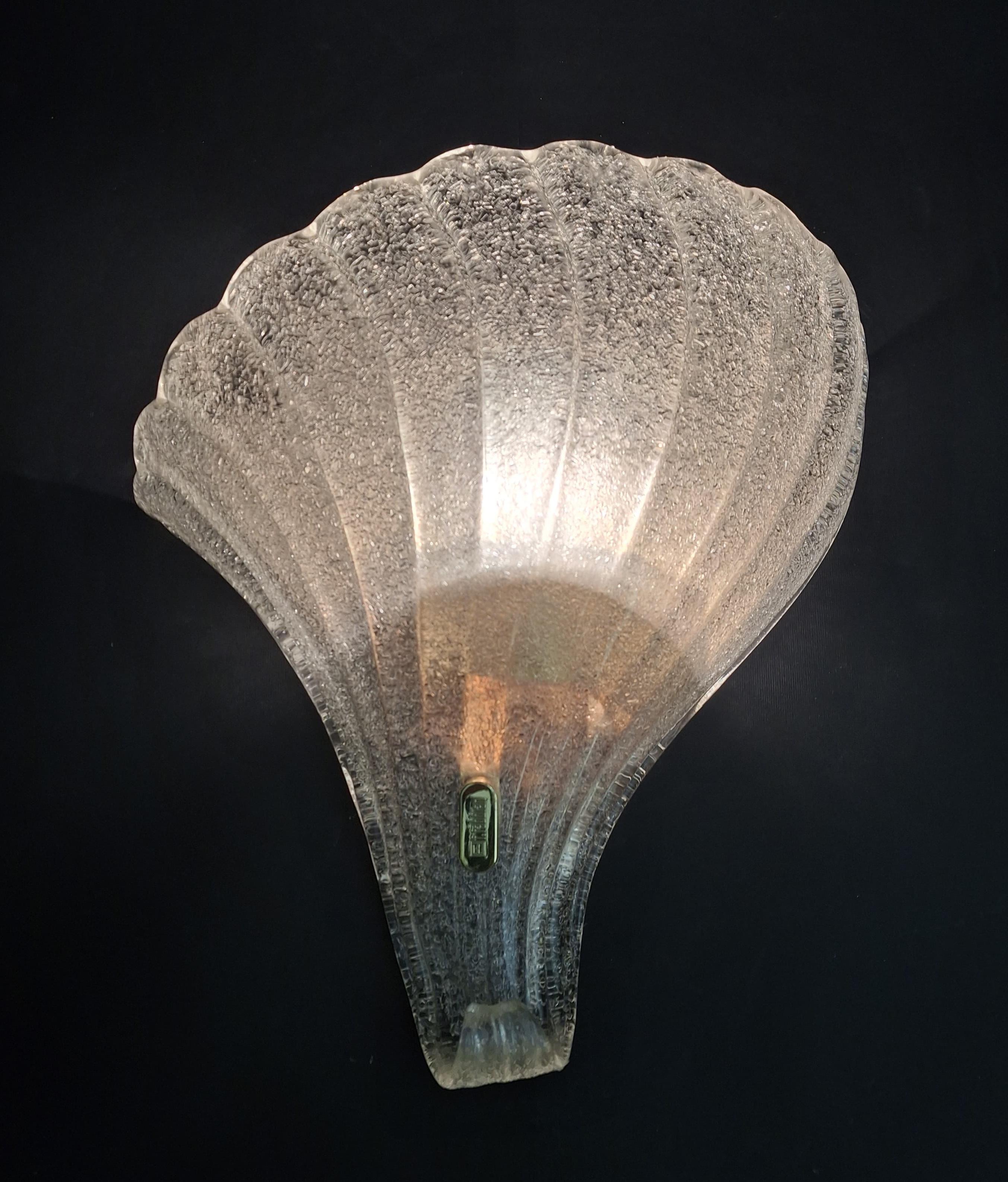 Pair of Murano Graniglia Sconces by Fabbian For Sale 1