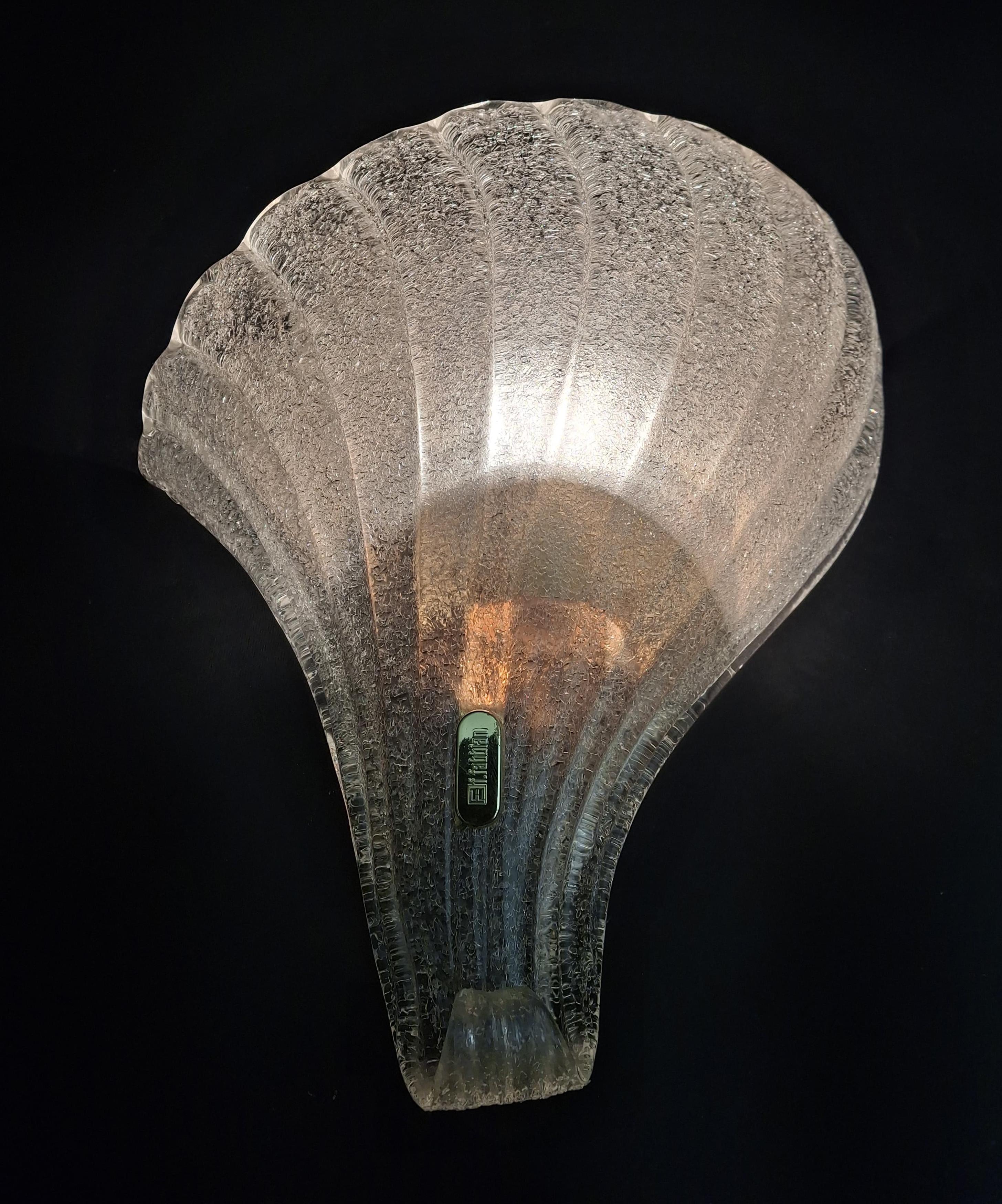 Pair of Murano Graniglia Sconces by Fabbian For Sale 2