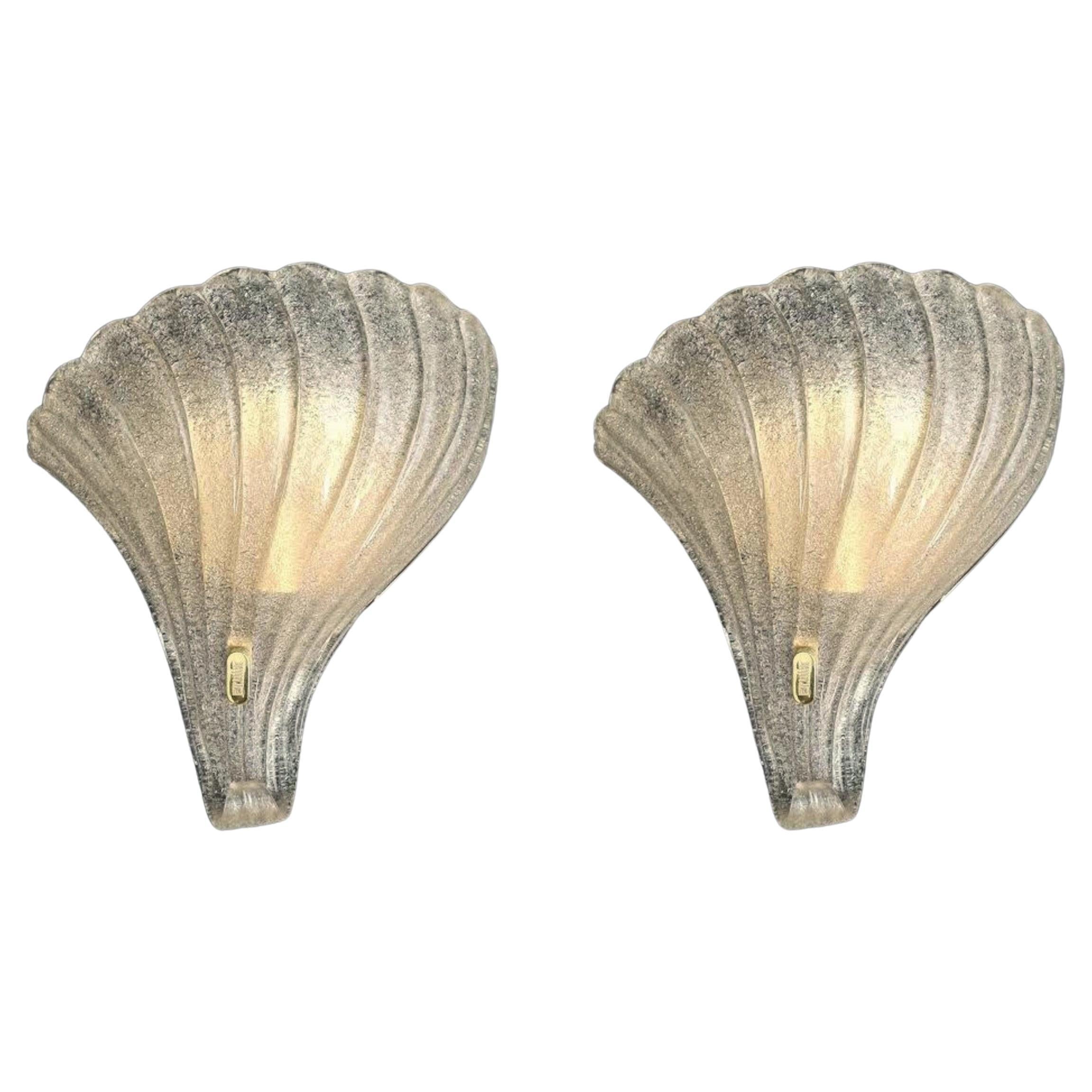 Paire d'appliques Graniglia de Murano par Fabbian