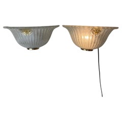 Pair of Murano Graniglia Wall Lamps att. To Italamp, Italy, 1980s