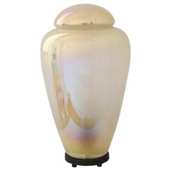 Pair of Murano Lamp Vase Jare "Chinoiserie" by Carlo Moretti, circa 1960s-1970s