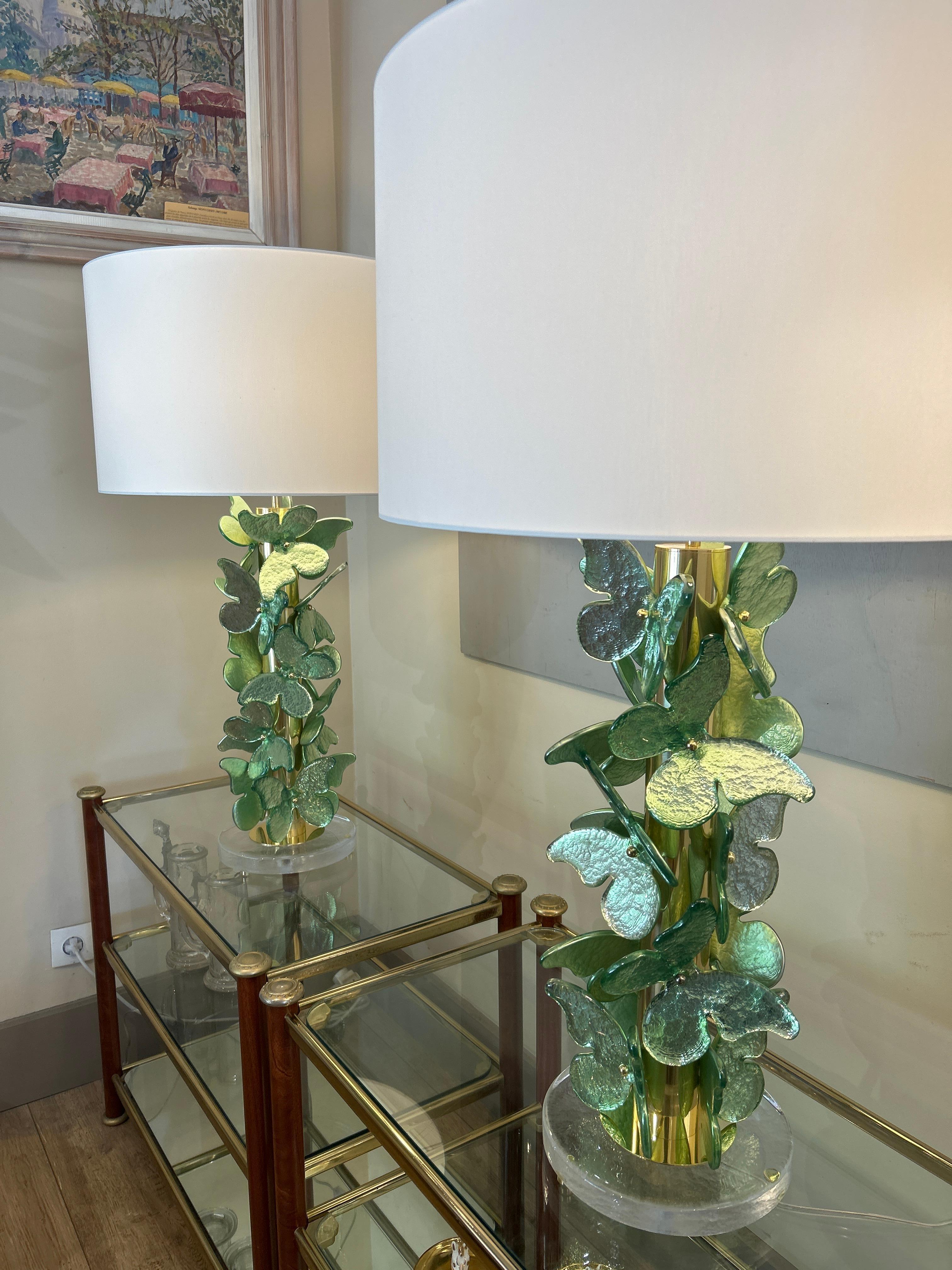 Paire de lampes de Murano en vente 2