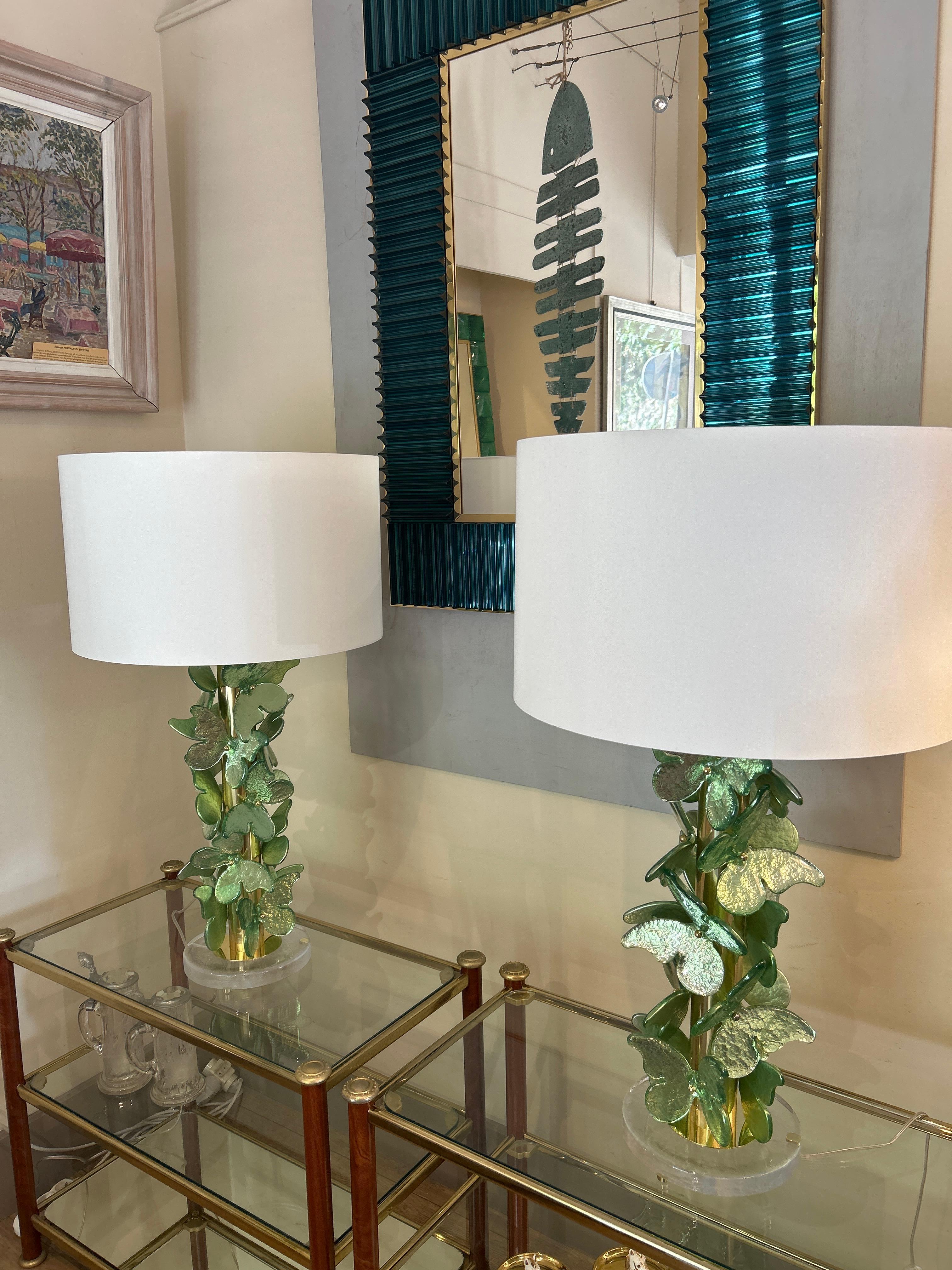Paire de lampes de Murano en vente 7