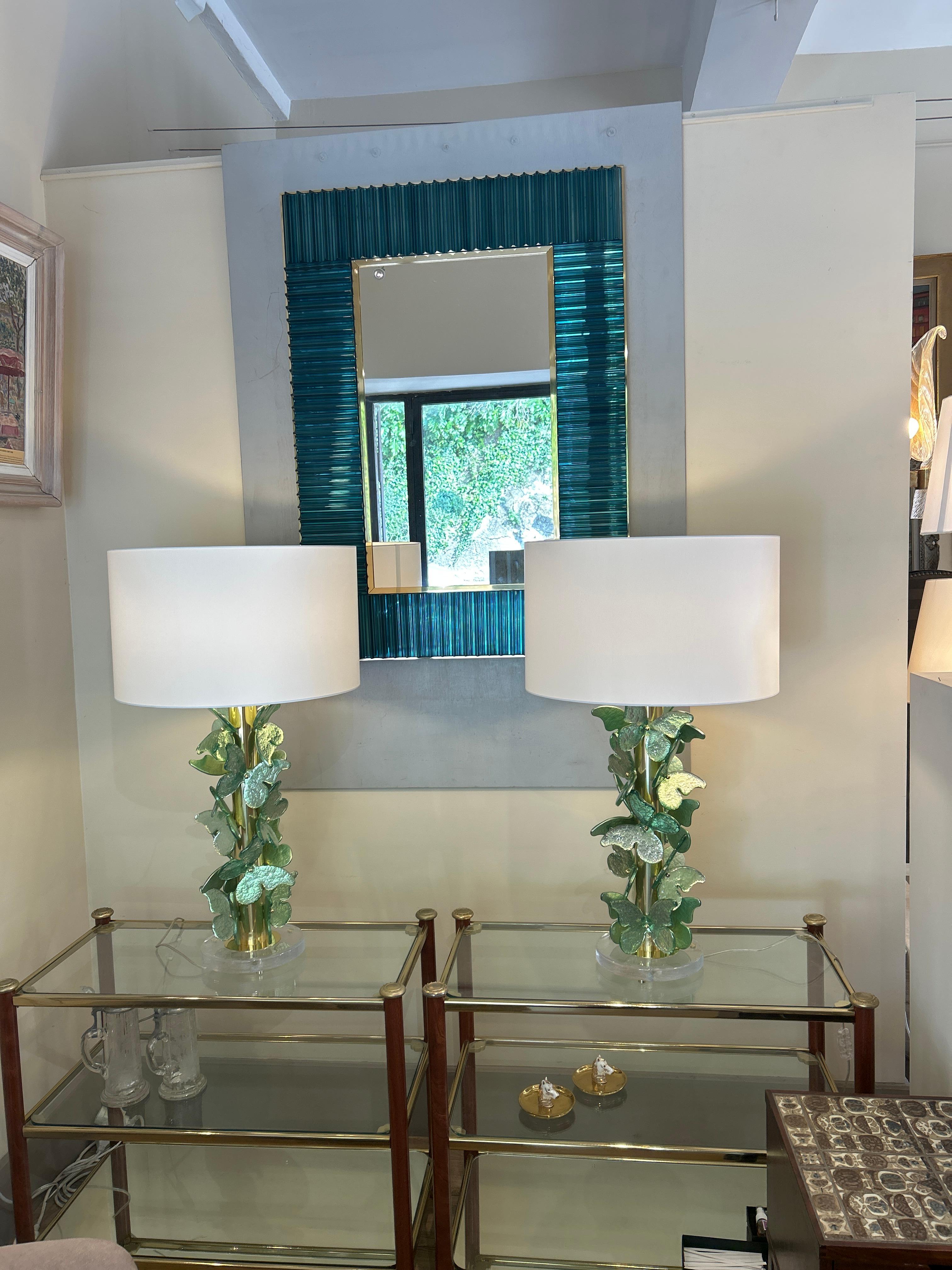 Paire de lampes de Murano en vente 9