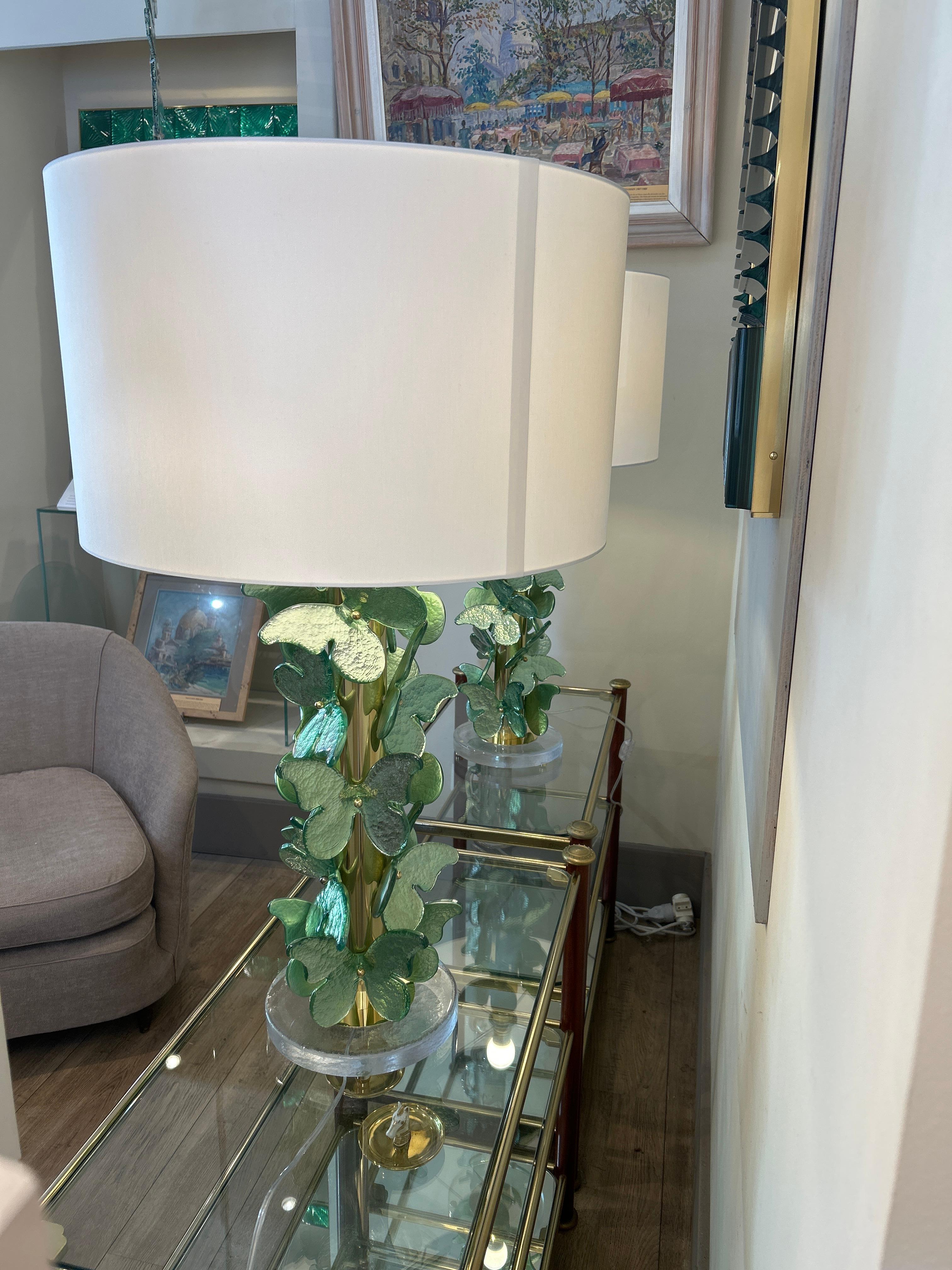 Paire de lampes de Murano en vente 10