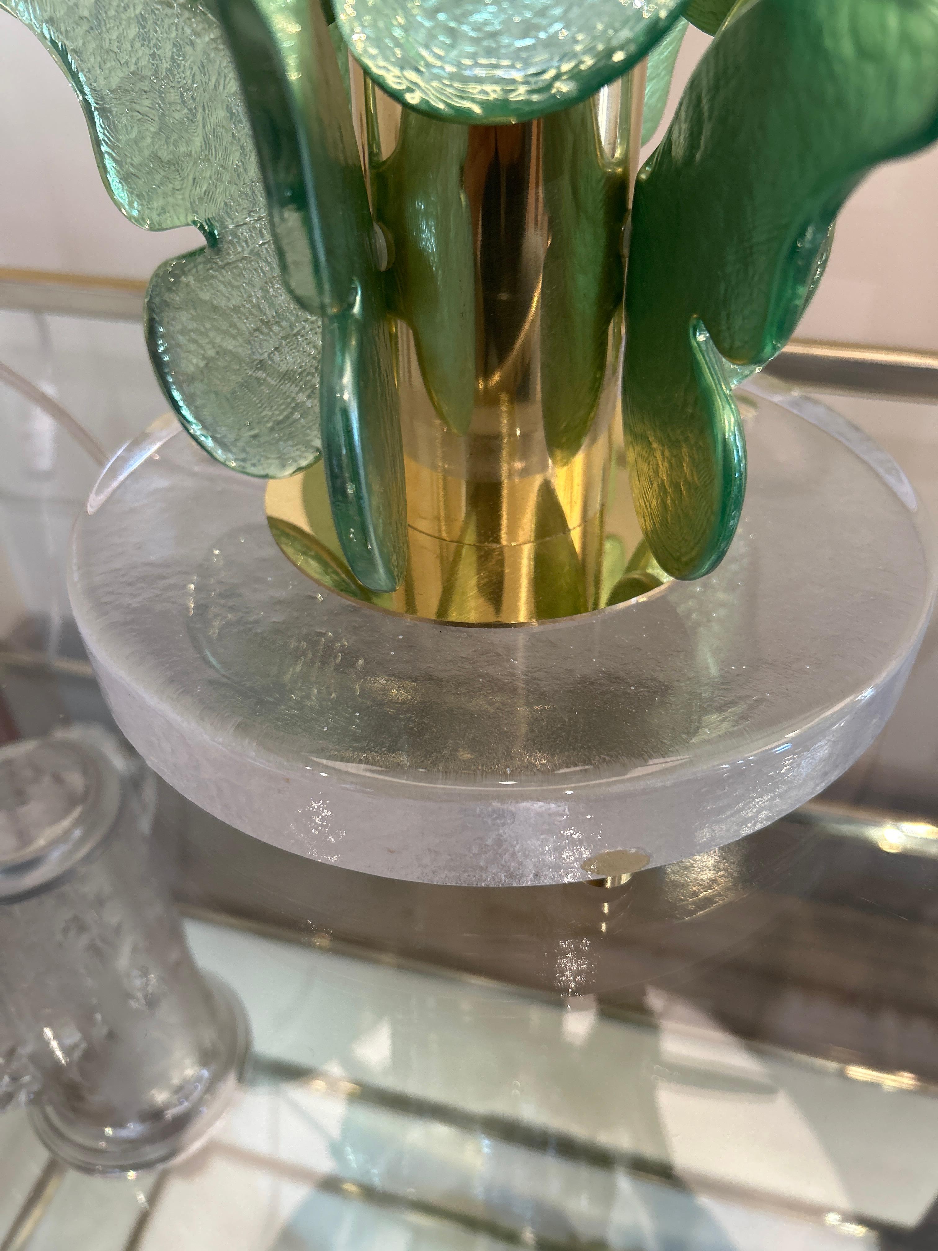 Embossé Paire de lampes de Murano en vente