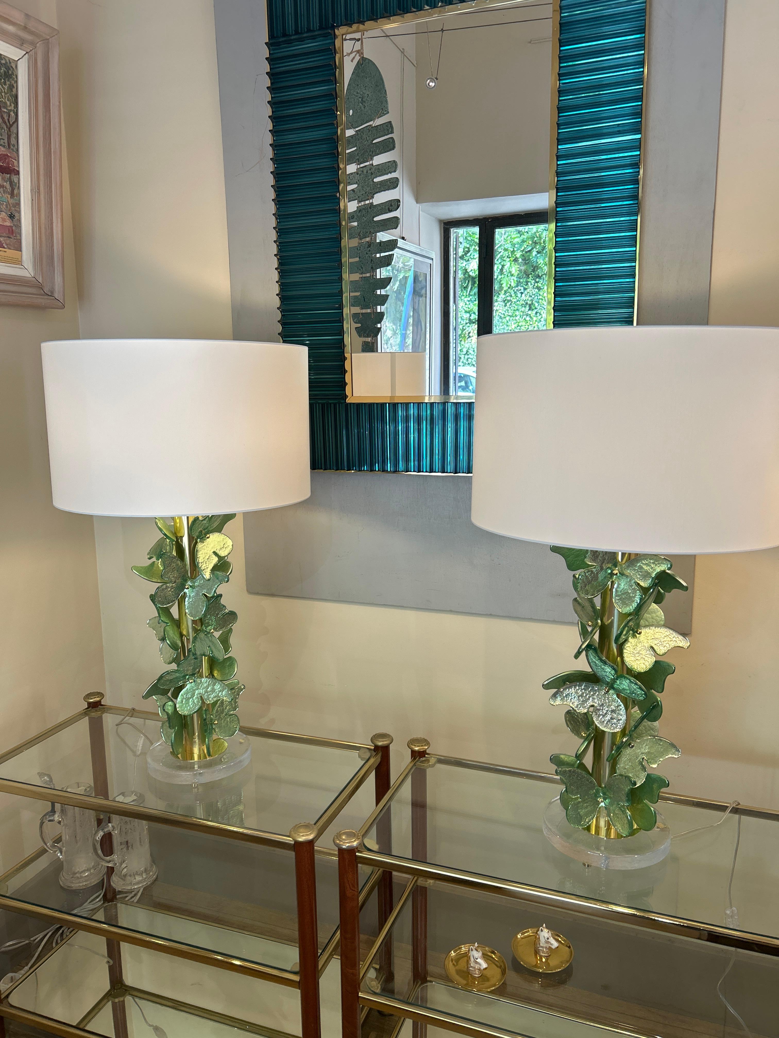 Paire de lampes de Murano Excellent état - En vente à Nice, FR