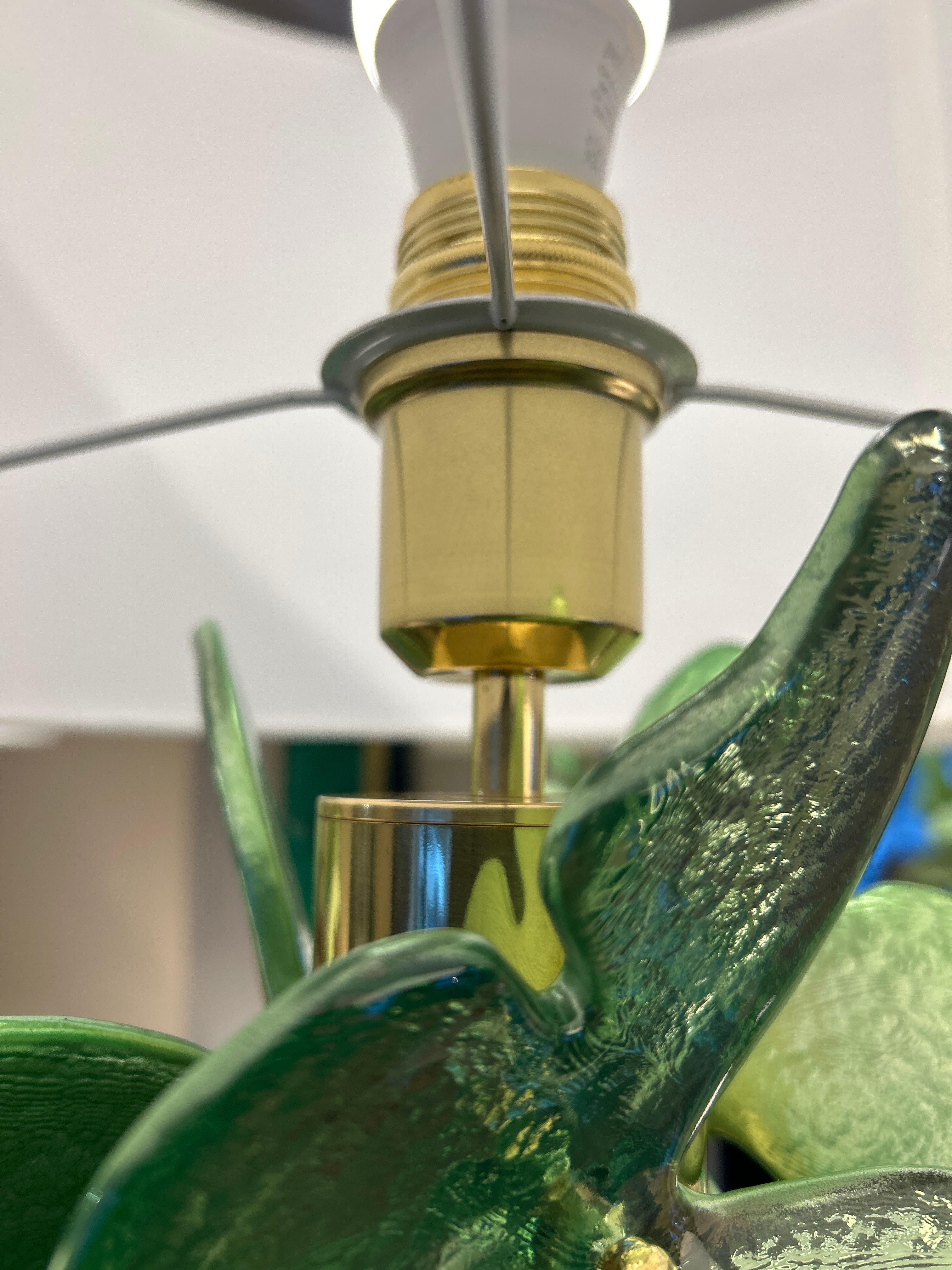 Pareja de lámparas de Murano, mariposas en venta 1