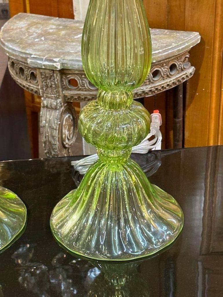 Paar Murano-Lampen (21. Jahrhundert und zeitgenössisch) im Angebot