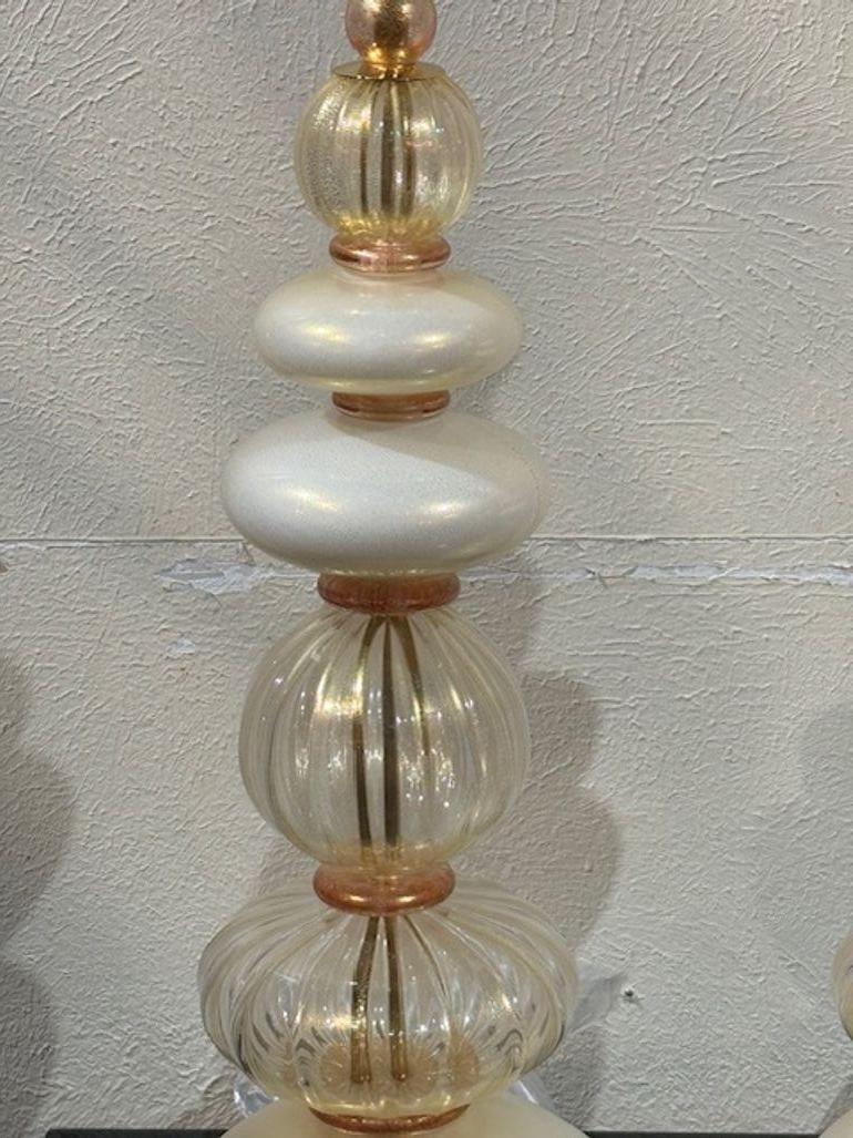 Paar Murano-Lampen (21. Jahrhundert und zeitgenössisch) im Angebot