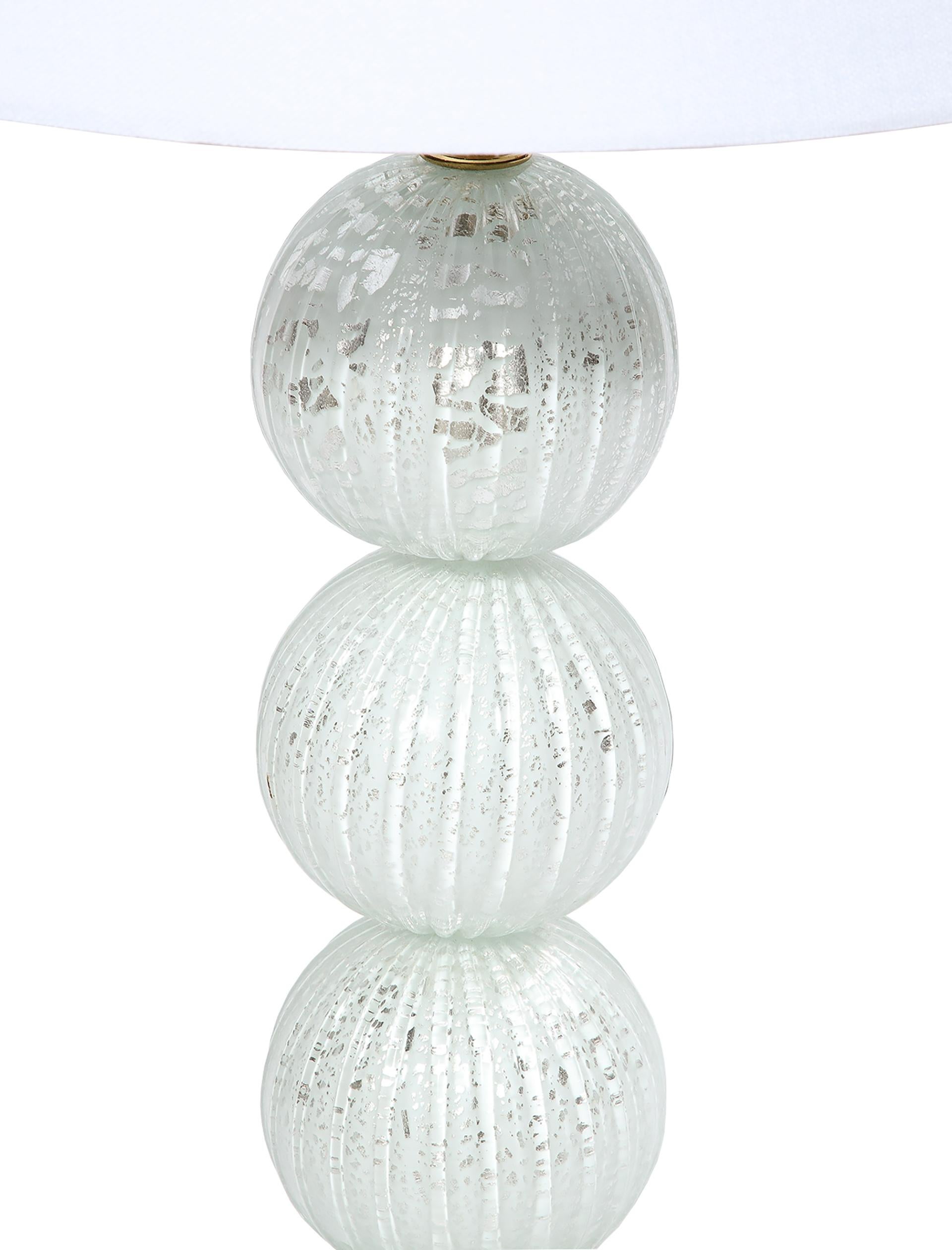 XX secolo Coppia di lampade di Murano in vendita