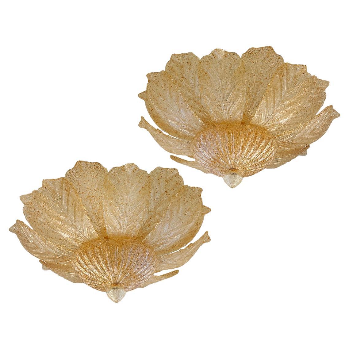 Ein Paar Murano-Leuchten. Einzeln verkauft im Angebot