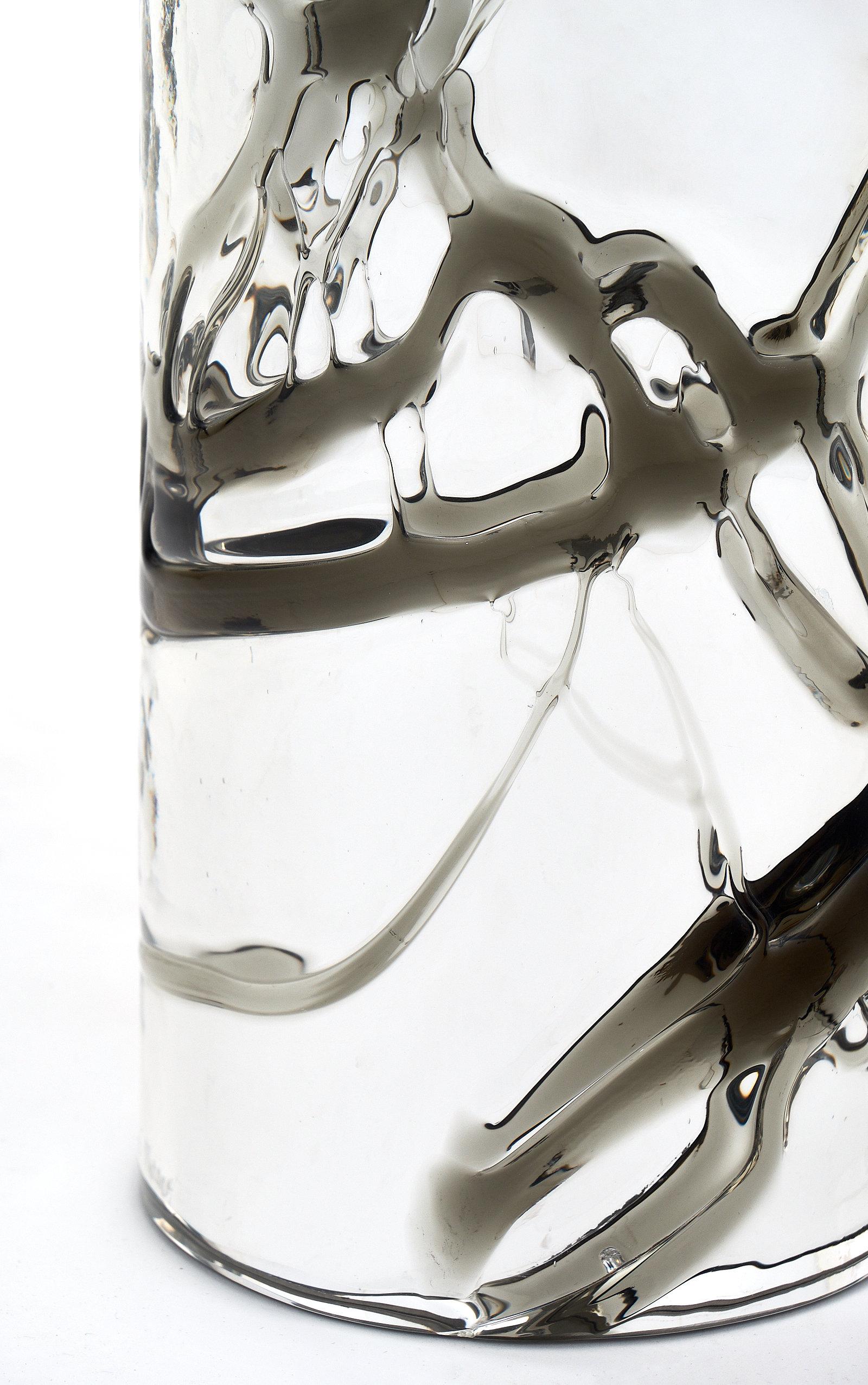 Pair of Murano Mercury and Smoked Glass Lamps 2