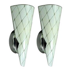 Pair of Murano Nautical/Seaside Glass Sconces