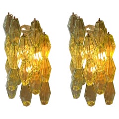 Pair of Murano Modernist wall sconces