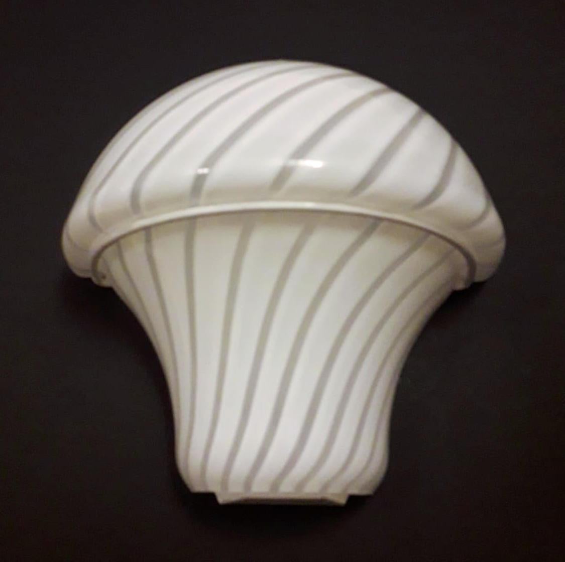 Italian Pair of Murano Mushroom Sconces, 2 Pairs Available For Sale