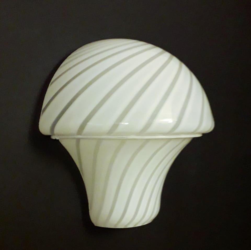 Pair of Murano Mushroom Sconces, 2 Pairs Available In Good Condition For Sale In Los Angeles, CA
