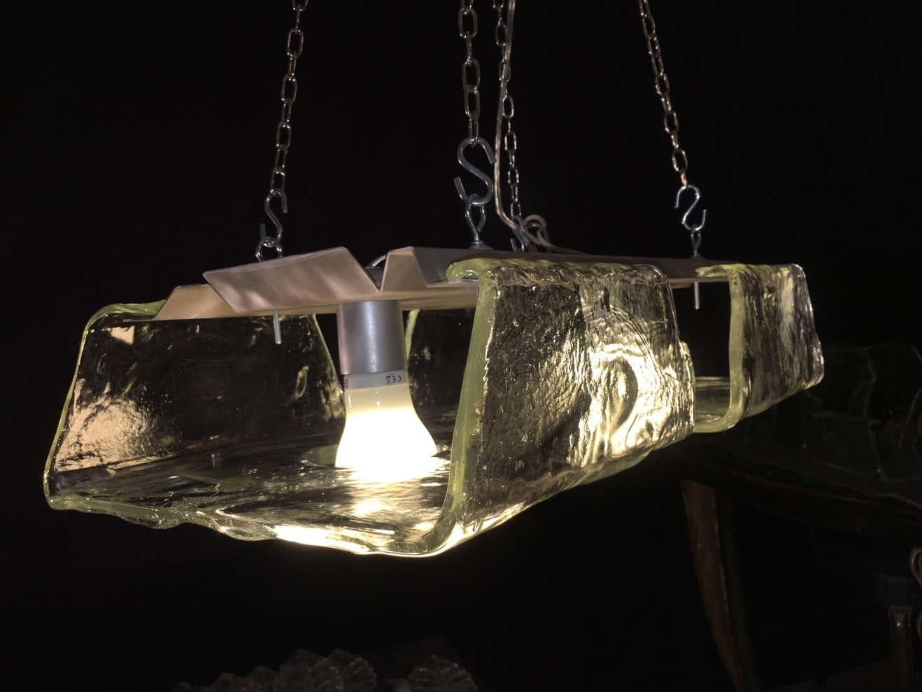 Mid-Century moderno Coppia di pendenti di Murano di Aureliano Toso, anni '70 in vendita