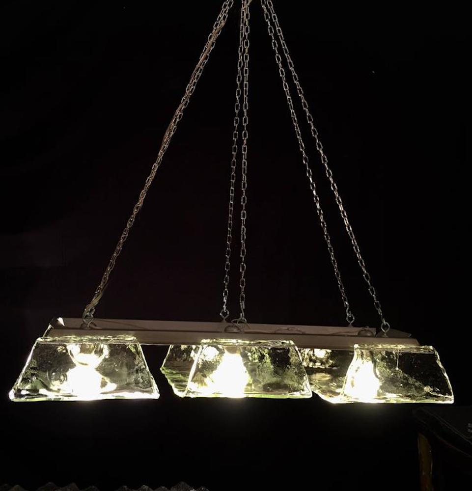 Alluminio Coppia di pendenti di Murano di Aureliano Toso, anni '70 in vendita