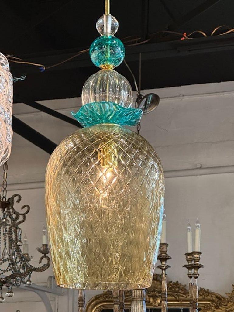 XXI secolo e contemporaneo Coppia di ciondoli di Murano in vendita