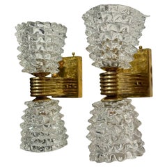 Pair of Murano Rostrada Sconces