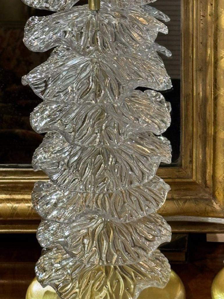 Paar Murano Ruffle Disc Lampen im Angebot 1