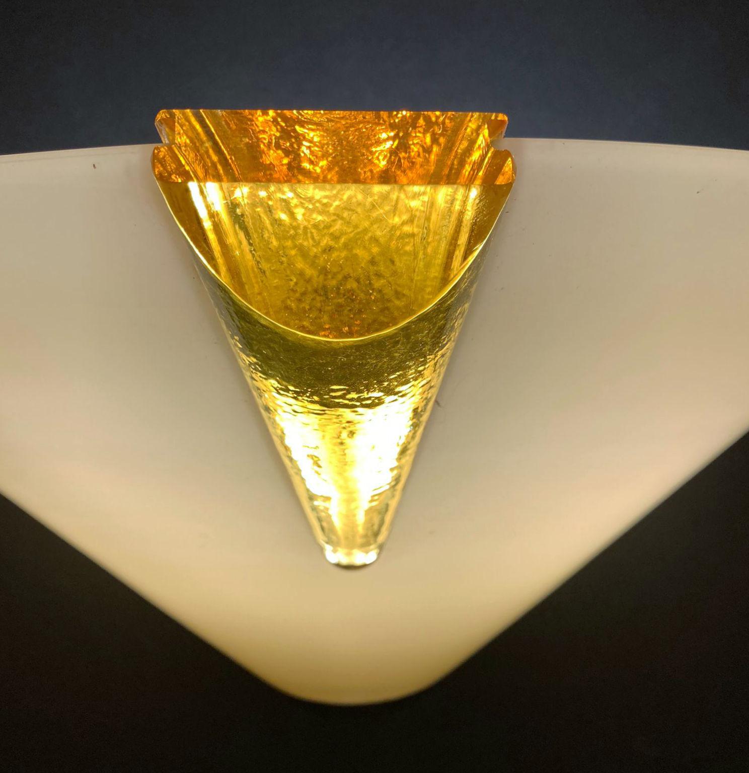 XX secolo Coppia di lampade di Murano di I Tre in vendita
