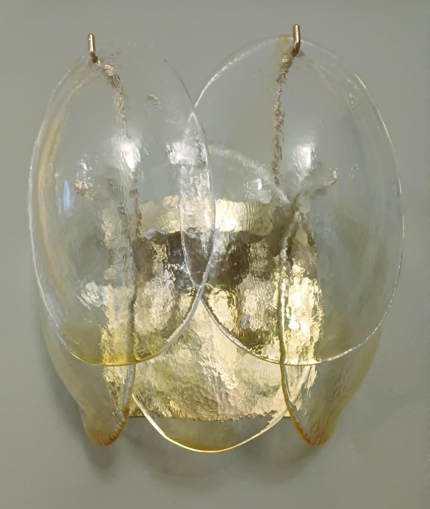 Mid-Century Modern Pair of Murano Sconces by La Murrina For Sale