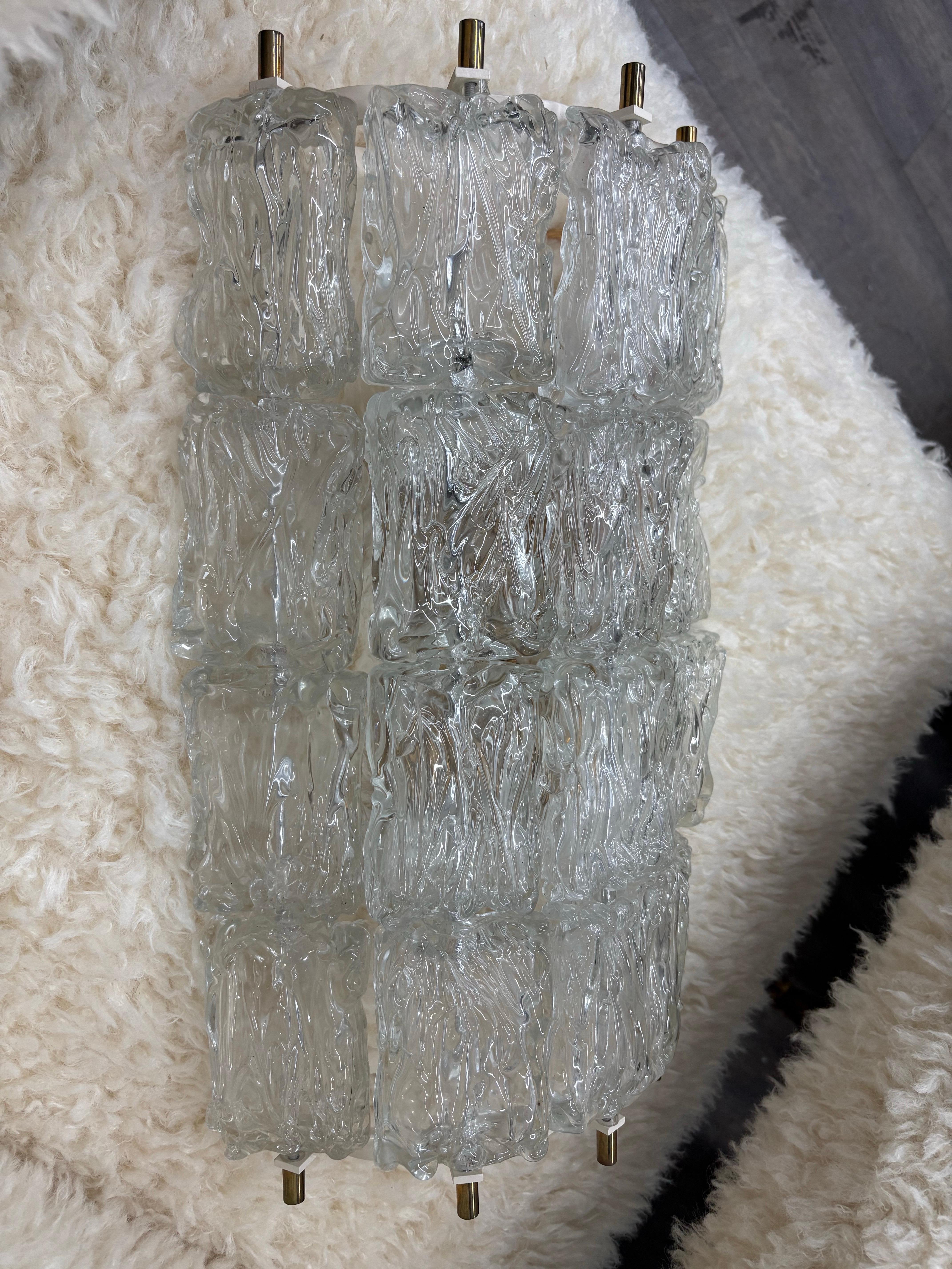 Pareja De Apliques De Murano De Toni Zuccheri Para Venini en venta 1