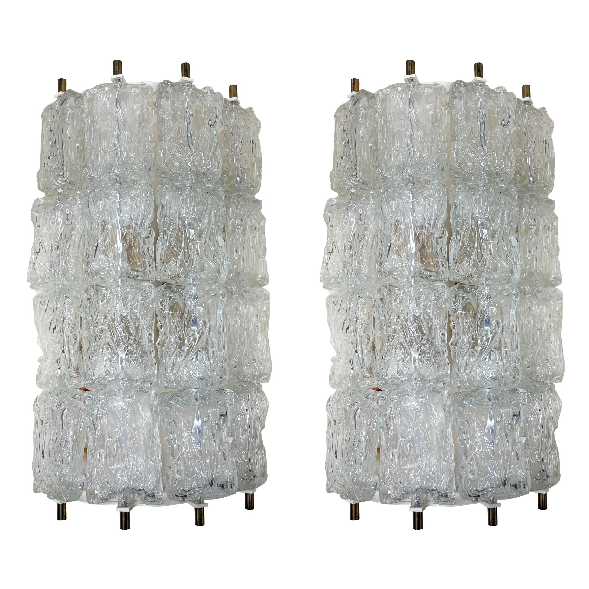 Pair Of Murano Sconces By Toni Zuccheri For Venini