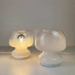 Paire de petites lampes de bureau de Murano, années 1970