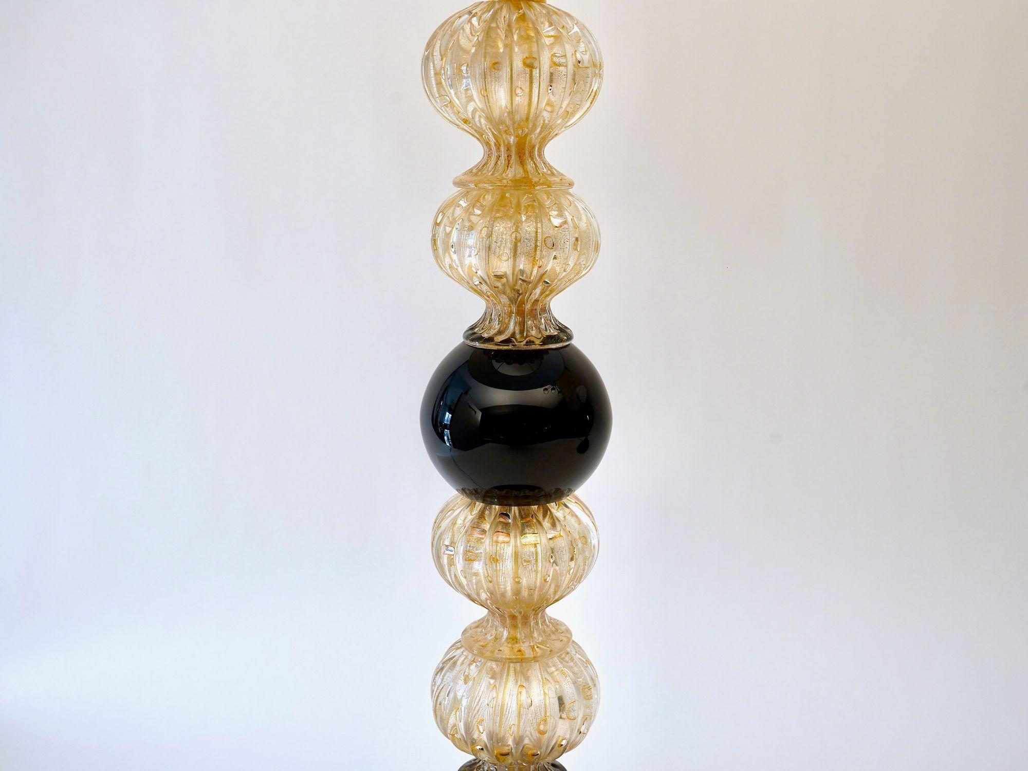 Pair of Murano Table Lamps. A. Dona signed. Piattelli curated Maestro collection For Sale 3