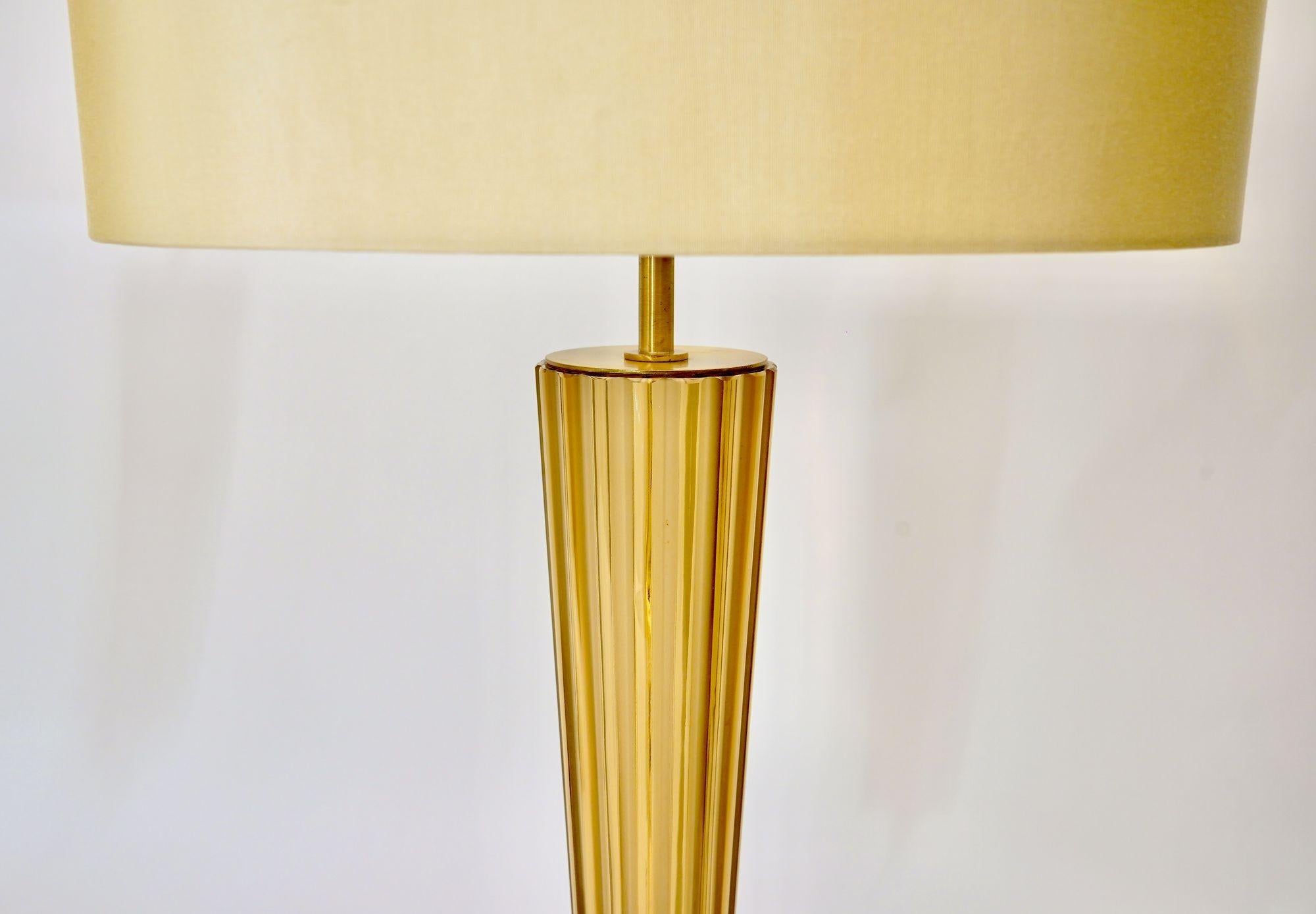 Pair of Murano Table Lamps. A. Dona signed. Piattelli curated Maestro collection For Sale 4