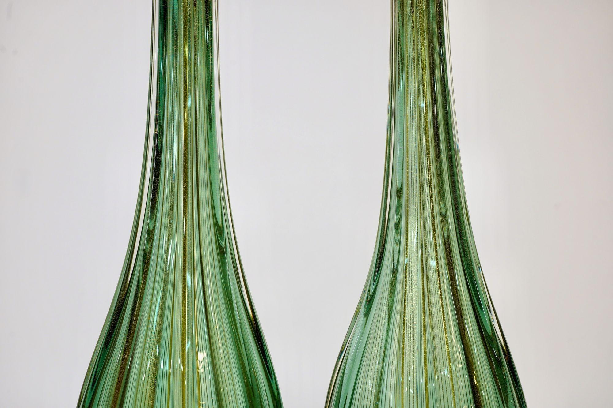 Pair of Murano Table Lamps. A. Dona signed. Piattelli curated Maestro collection en venta 6