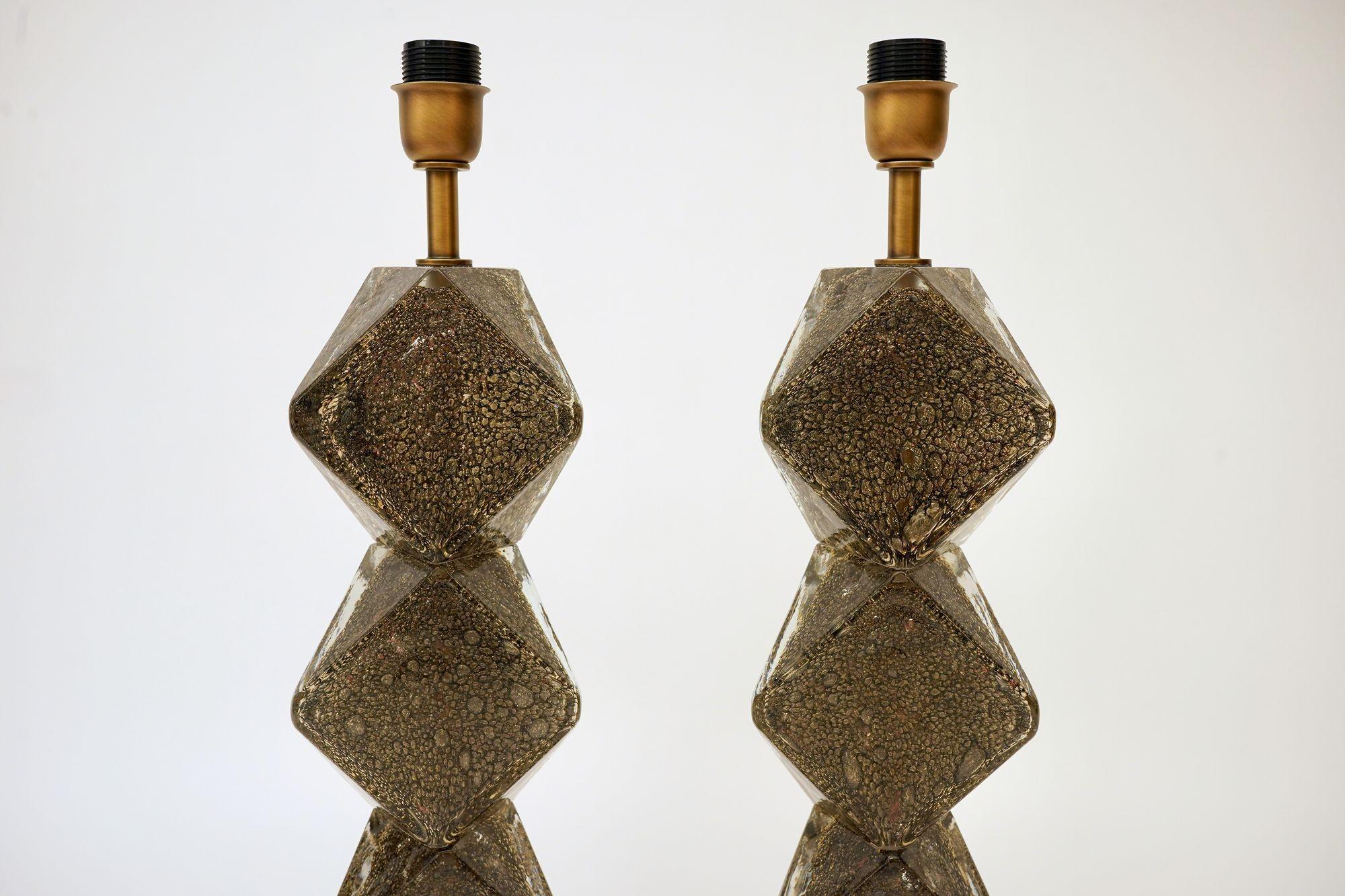 Pair of Murano Table Lamps. A. Dona signed. Piattelli curated Maestro collection in vendita 6