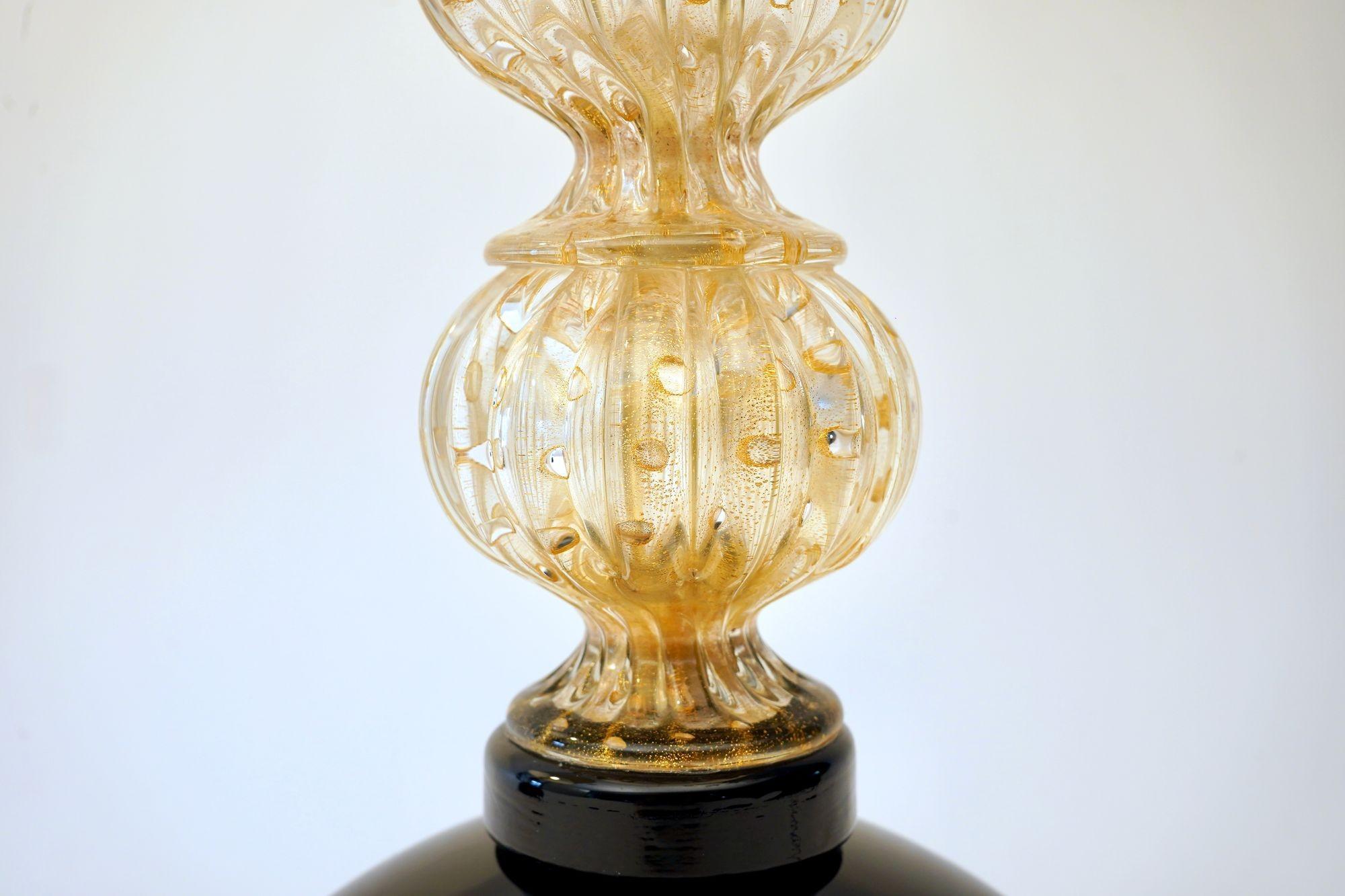 Pair of Murano Table Lamps. A. Dona signed. Piattelli curated Maestro collection For Sale 7