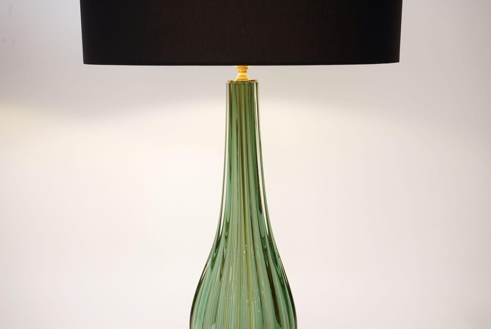 Pair of Murano Table Lamps. A. Dona signed. Piattelli curated Maestro collection en venta 7