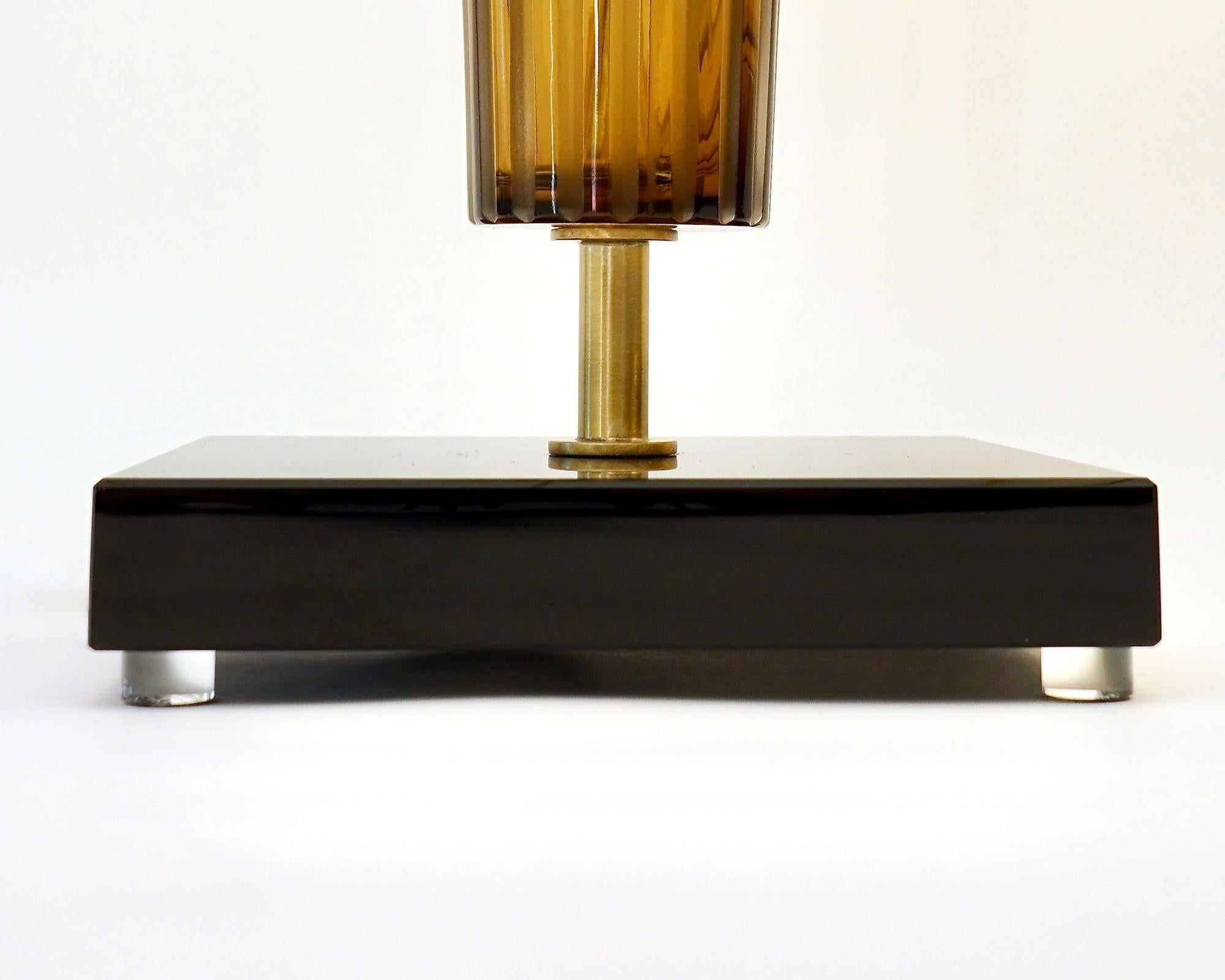 Pair of Murano Table Lamps. A. Dona signed. Piattelli curated Maestro collection For Sale 9