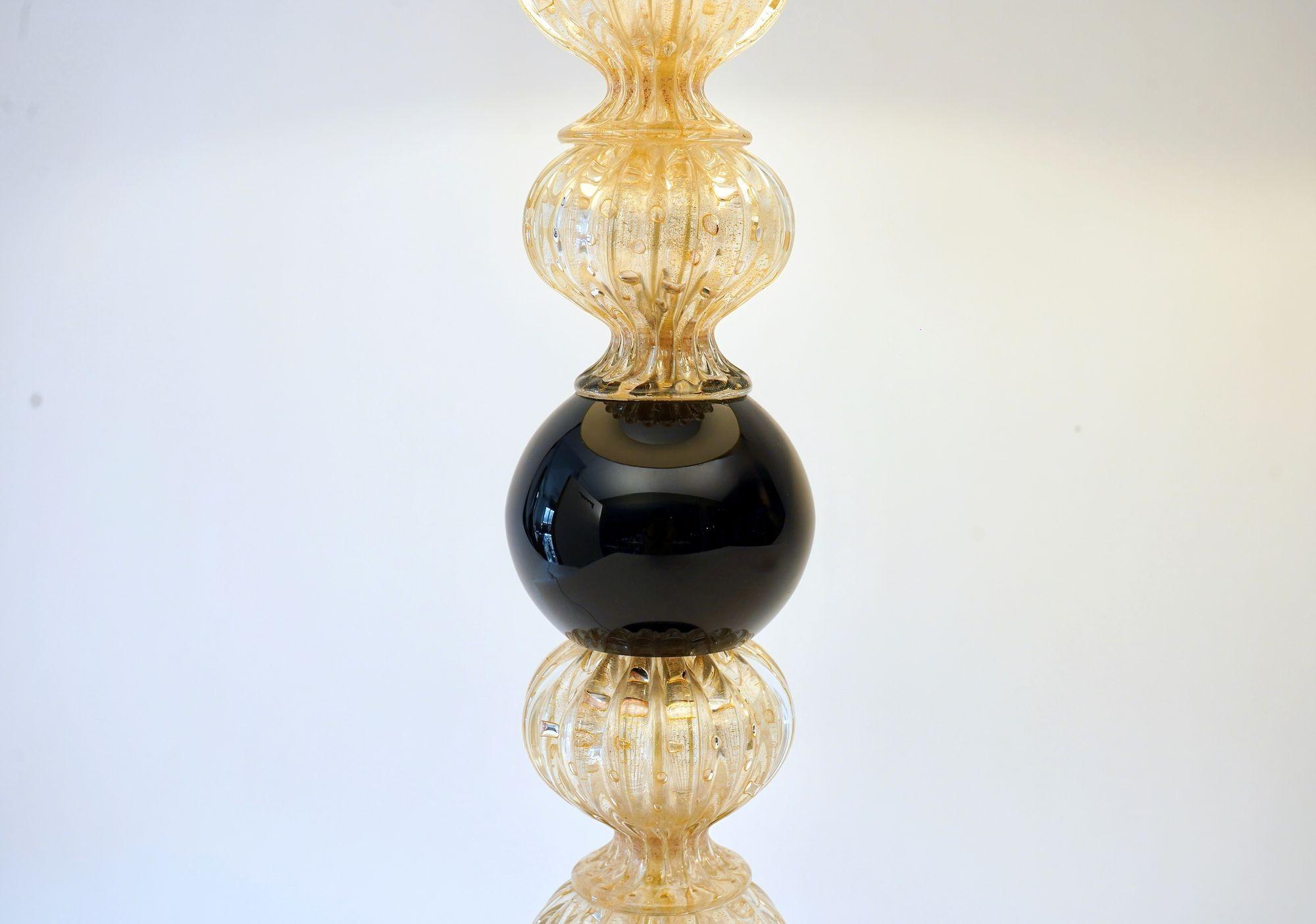 Pair of Murano Table Lamps. A. Dona signed. Piattelli curated Maestro collection For Sale 9