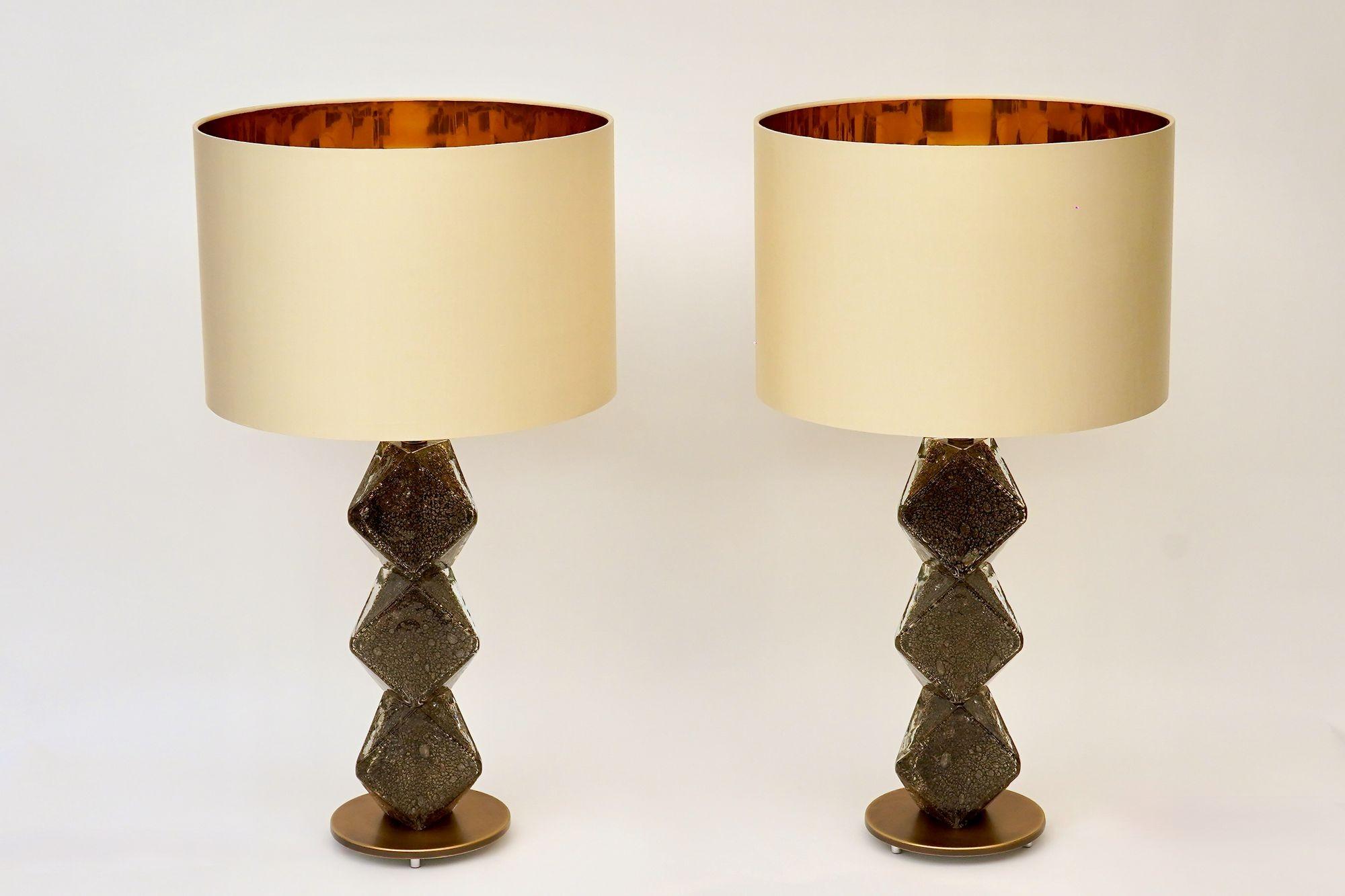 Pair of Murano Table Lamps. A. Dona signed. Piattelli curated Maestro collection in vendita 9
