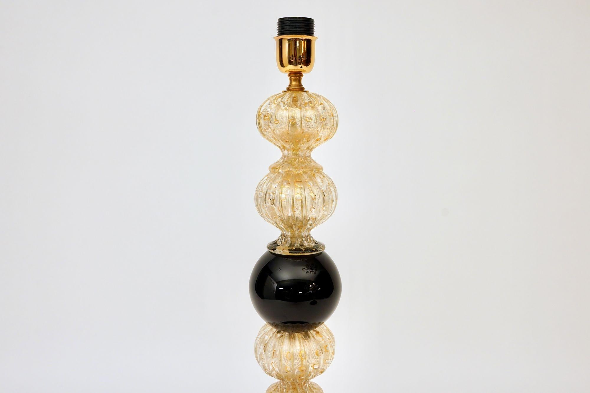 Pair of Murano Table Lamps. A. Dona signed. Piattelli curated Maestro collection For Sale 11