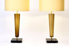 Coppia di lampade da tavolo di Murano. A. Dona ha firmato. La collezione Maestro curata da Piattelli