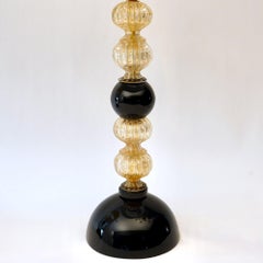 Paire de lampes de table de Murano. A. Dona a signé. La collection Maestro créée par Piattelli